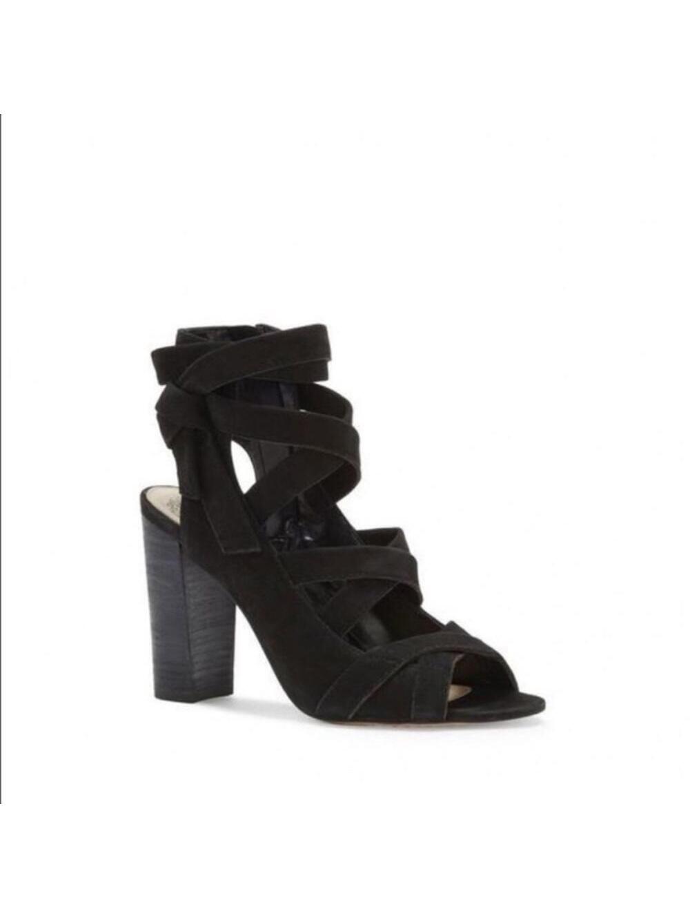 Vince Camuto NWT Sammson heeled stacked suede heel 5